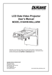 LCD Data Video Projector User`s Manual