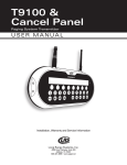 T9100 & Cancel Panel