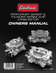Carburetor Owners Manual