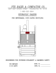 PTR Vertical Baler User Manual