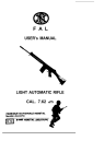 USER`s MANUAL LIGHT AUTOMATIC RIFLE CAL. 7.62 m m