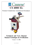 CS 4008 NUMERIC UNDERPINNER ( Technical and User Manual )