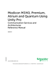 Modicon M340, Premium, Atrium and Quantum Using Unity Pro