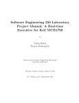 SE350 Project Manual - Electrical and Computer Engineering
