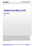 SONiX 8-bit MCU`s UTP