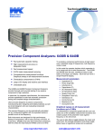 Precision Component Analyzers- 6430B & 6440B