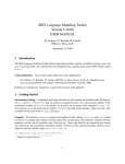 IRST Language Modeling Toolkit Version 5.20.00 USER MANUAL