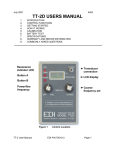 TT-2D Users Manual - Electronic Devices, Inc.