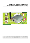 M2M 3350 GSM/GPRS Modem User`s Manual & Reference Guide