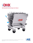 DHX Disposable Heat Exchanger User Manual