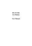 RS-232 56K Ext Modem User Manual