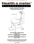 fauteuil de pesée électronique