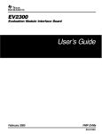 EV2300 Evaluation Module Interface Board User`s