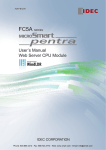 IDEC FC5A Series MicroSmart Pentra PLC Web Server User`s Manual