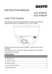 INSTRUCTION MANUAL VCC-9784VA VCC