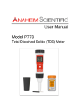 Anaheim Scientific P773 - Total Dissolved Solids (TDS) Meter