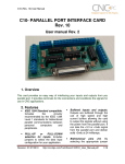 C10- PARALLEL PORT INTERFACE CARD Rev. 10 User manual
