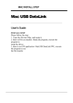 mac usb datalink user`s guide
