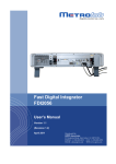 Fast Digital Integrator FDI2056 User`s Manual