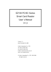EZ100 PC/SC Series Smart Card Reader User`s Manual