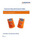 Crowcon Clip User Manual Iss 3 Feb 15 Eng