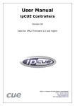 User Manual ipCUE Controllers