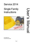 Service 2014 Single Family Instructions