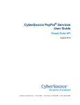 CyberSource PayPal Services User Guide