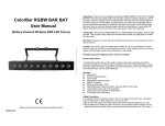 ColorBar RGBW BAR BAT User Manual