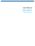 pDoc Signer User Manual