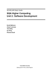 SQA Higher Computing Unit 2: Software Development