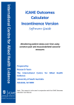 iCAHE OC Incontinence Software Guide