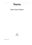 Lab-Line Multi Tube Rotator - User Manual