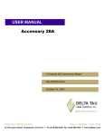 ^1 USER MANUAL ^2 Accessory 28A