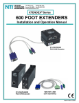 Extenders Installation and Operation Manual - KVM