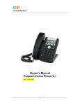 Owner`s Manual Polycom 2-Line Phone V.1
