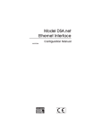 DSA.NET Ethernet Interface Configuration Manual