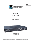 H.264 4CH DVR User manual