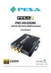 PRO-HD2HDMI SDI/3G-HD-SD to HDMI Converter User Manual