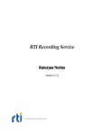 RTI Recording Service 5.1 Release Notes