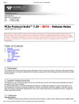 PCIe Protocol Suite BETA v7.39 Release Notes