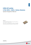 LISA-U2 System Integration Manual - U-Blox