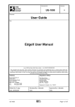 User Guide EdgeX User Manual