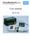 User manual D-2/16