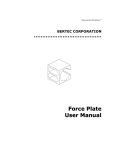 Force Plate User Manual