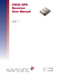 CW25 GPS Receiver User Manual - MSU Department of Physics