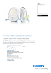 SCD505/00 Philips DECT baby monitor