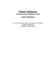 Fletch Diatonic User`s Manual