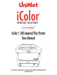 iColor 500 User Manual - iColor Printing Solutions