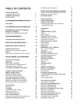 TABLE OF CONTENTS